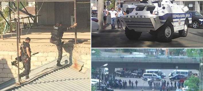 Αρμενία: Συνεχίζεται η ομηρία σε κτίριο της αστυνομίας – Ενας αστυνομικός νεκρός  (ΦΩΤΟ-ΒΙΝΤΕΟ)