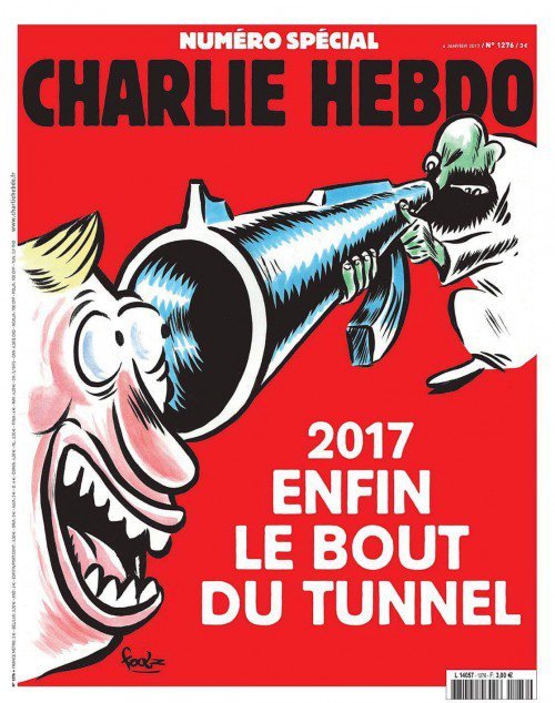 Το νέο επετειακό εξώφυλλο του Charlie Hebdo για τα 2 χρονιά μετά το μακελειό