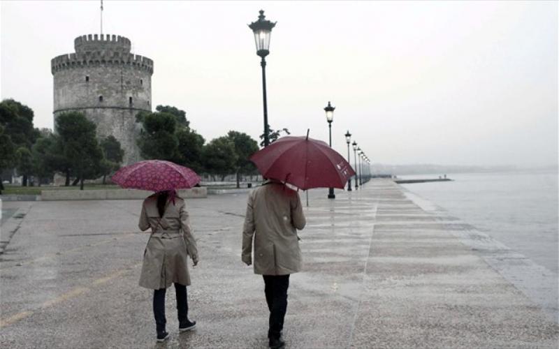 Βροχές στη Θεσσαλονίκη – Στους 16 βαθμούς Κελσίου η θερμοκρασία