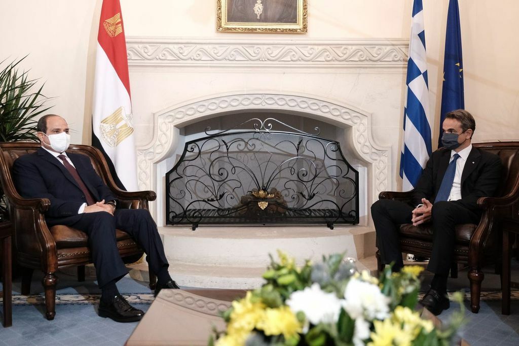Οριοθέτηση ΑΟΖ Ελλάδας – Αιγύπτου και Τουρκική προκλητικότητα συζήτησαν Μητσοτάκης – Αμπντέλ Φατάχ Αλ Σίσι