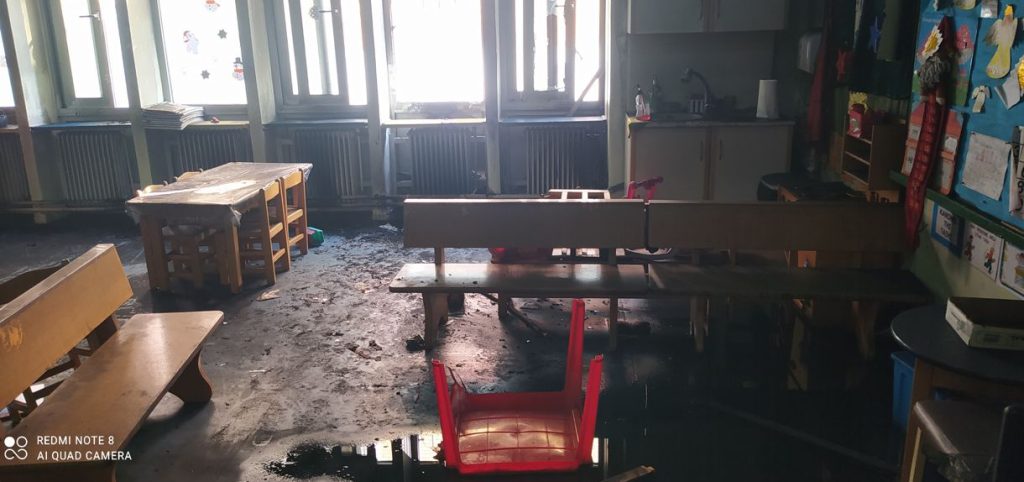 Δ.Καλαμαριάς: Προσωρινή μεταστέγαση τμήματος του 27ου Νηπιαγωγείου λόγω πυρκαγιάς