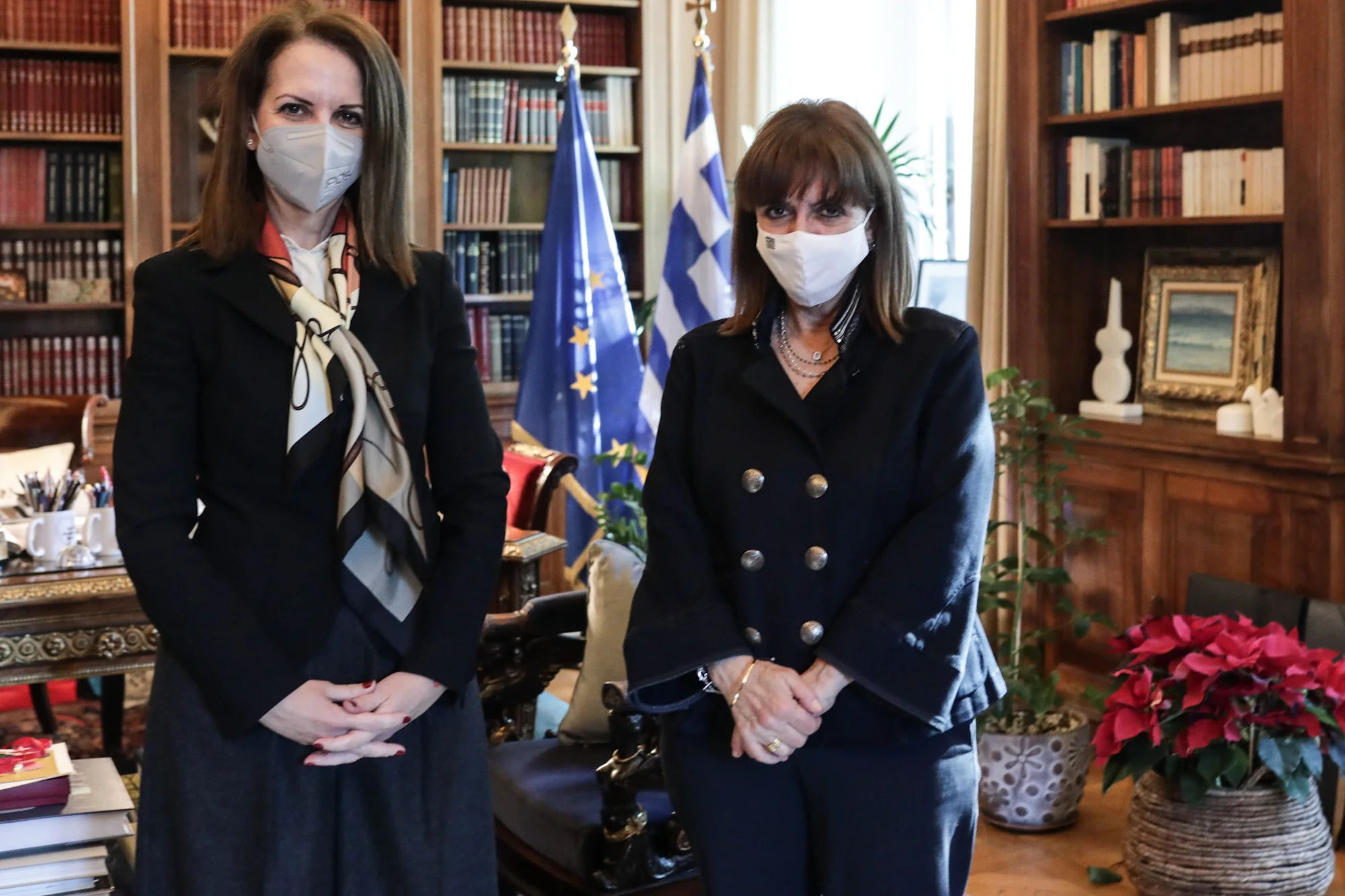 Συνάντηση Σακελλαροπούλου με τη γγ του Ευρωπαϊκού Δικαστηρίου των Δικαιωμάτων του Ανθρώπου