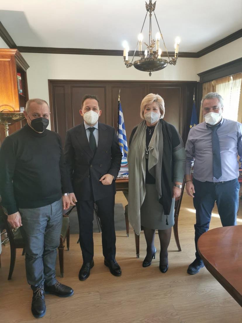 Συνάντηση του δημάρχου Λαγκαδά με τον Πέτσα