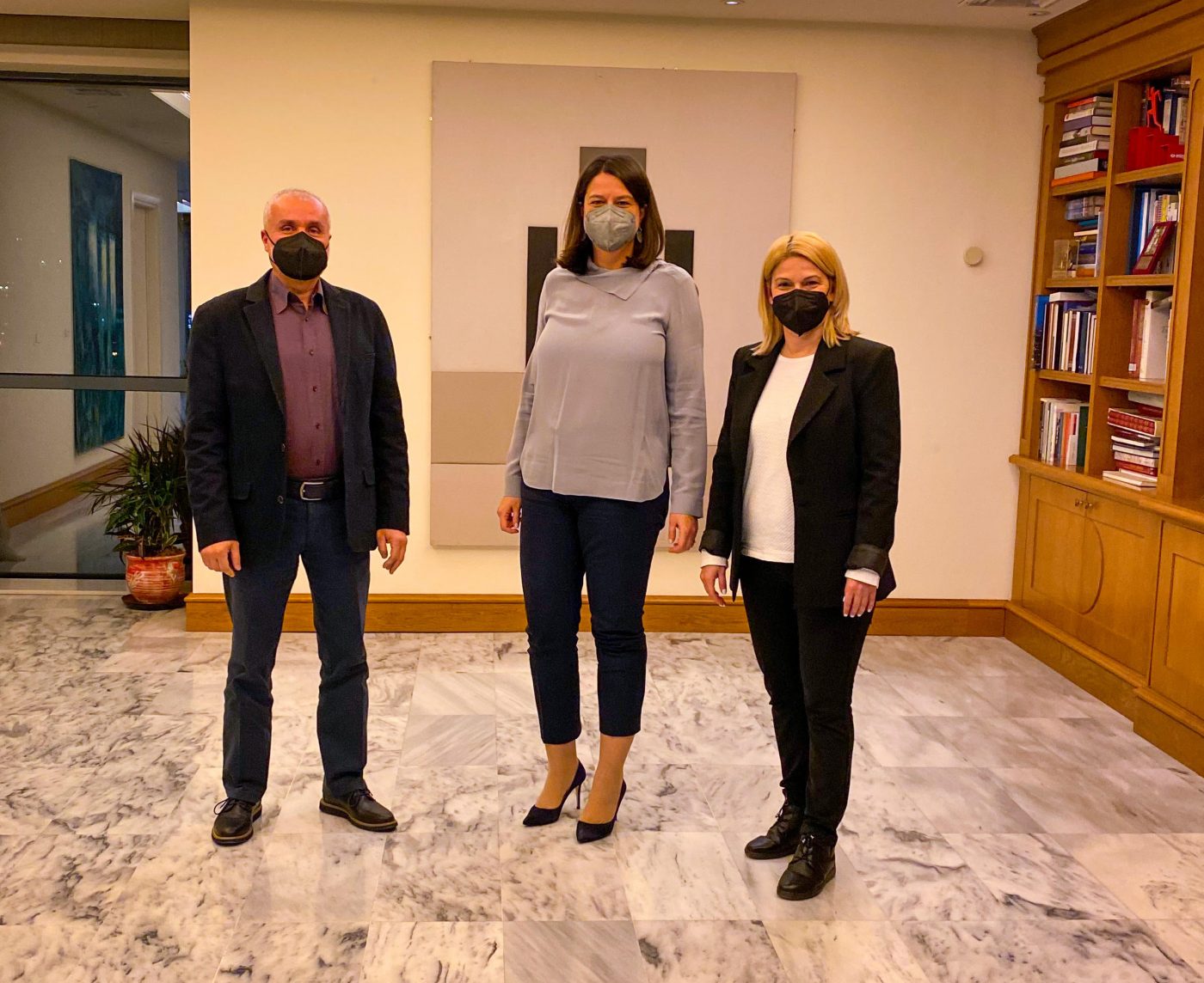 Συνάντηση Κεραμέως με Γραμματείς  Κοιν. Αλληλεγγύης Ν.Δ Μ. Νάτσιου  και ΑμεΑ Ν.Δ K. Λολίτσα