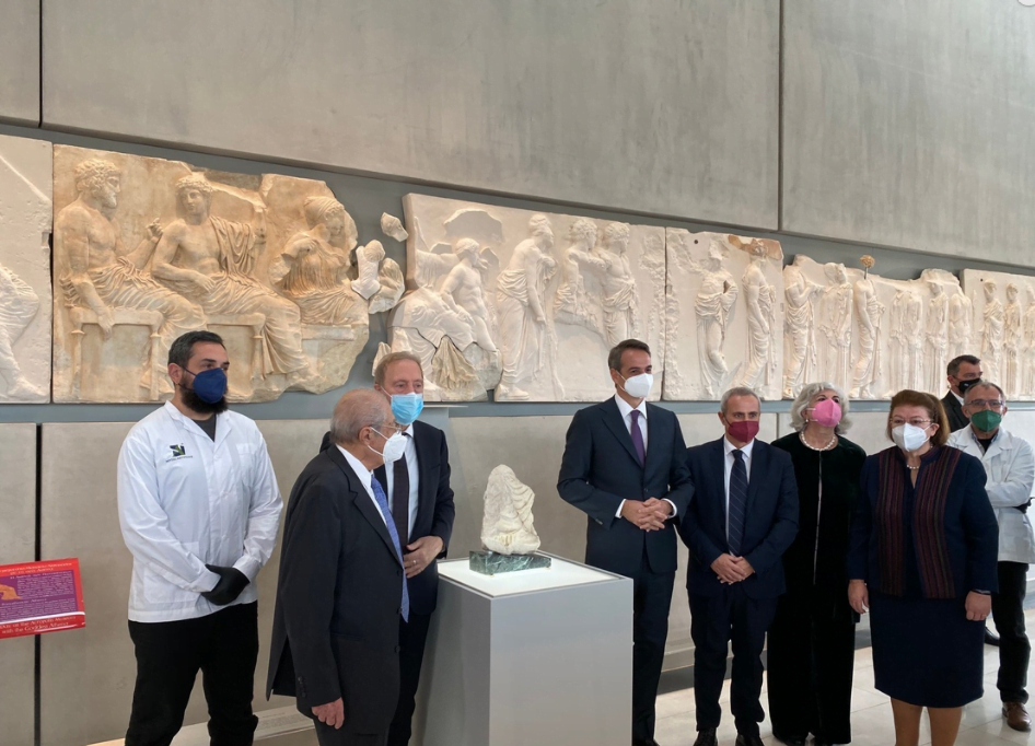 Ιταλία: Αποδόθηκε το θραύσμα Fagan του Παρθενώνα, στο Μουσείο της Ακρόπολης από το Μουσείο Antonino Salinas