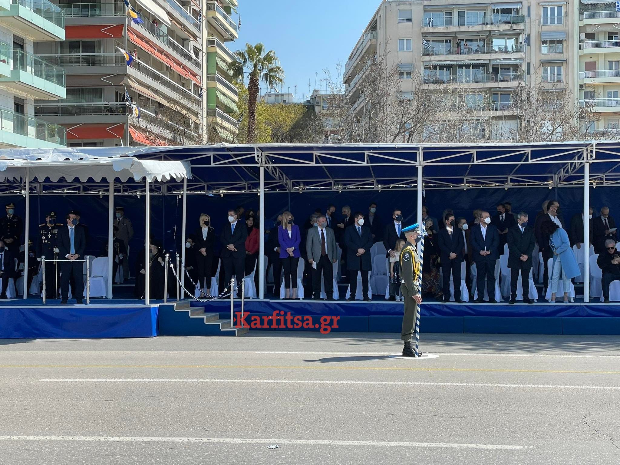 Σε εξέλιξη η παρέλαση για την επέτειο της 25ης Μαρτίου στη Θεσσαλονίκη