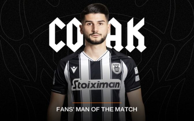 Fans’ Man of the Match ο Τσόλακ