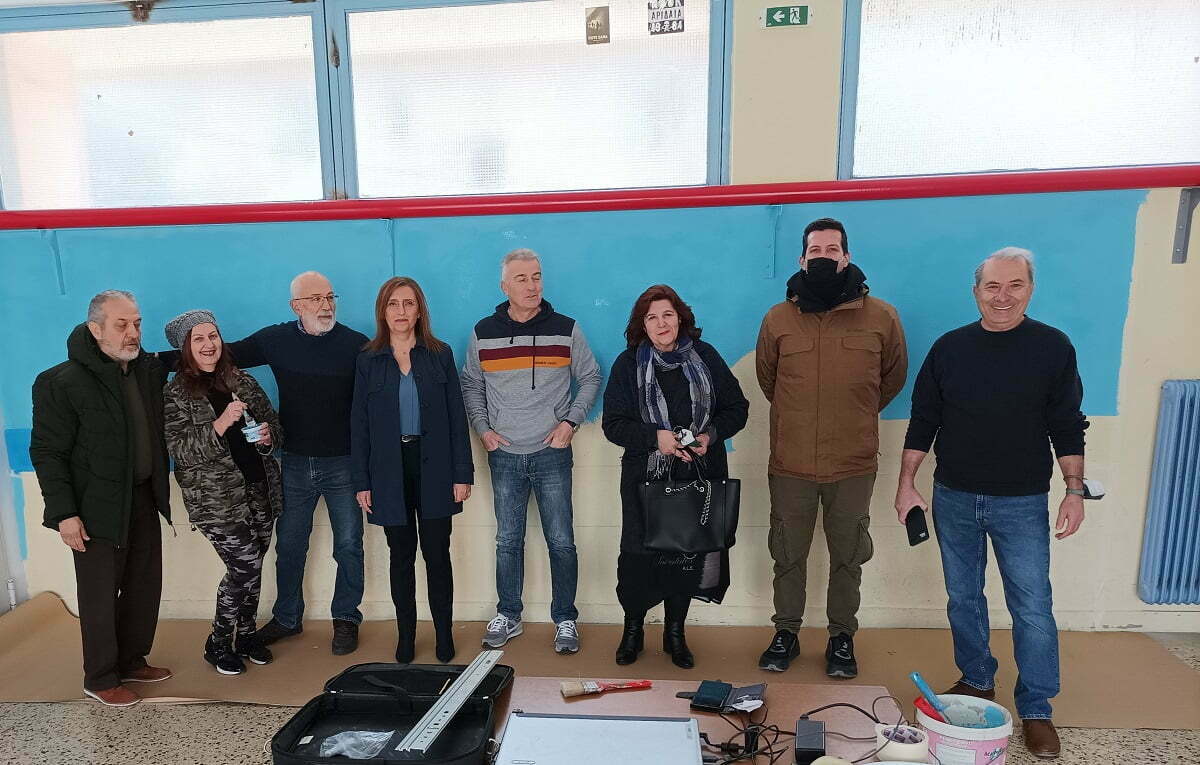 Δ. Θεσσαλονίκης: Με ένα mural για την αθλητική φιλία ξεκίνησε η δράση “Δώσε χρώμα στο σχολείο σου”