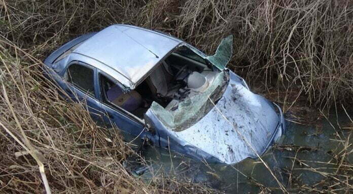 Θεσσαλονίκη: Ι.Χ. έπεσε σε αρδευτικό κανάλι