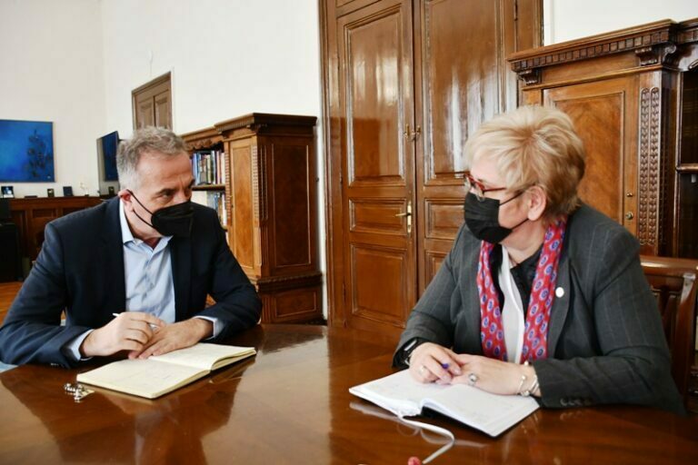 Συνάντηση Καλαφάτη με την Πρόεδρο του Κέντρου Κοινωνικής Πρόνοιας Περιφέρειας Κ. Μακεδονίας