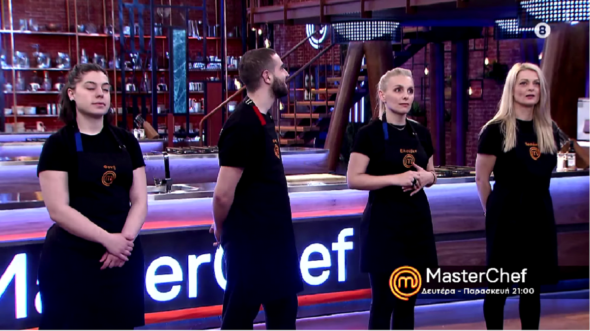 MasterChef: Τέσσερις διαγωνιζόμενοι με μαύρη ποδιά – Ένας θα αποχωρήσει (video)