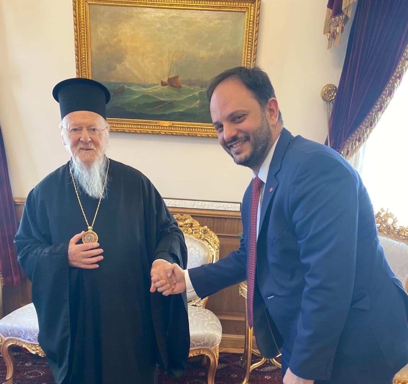 Την ευλογία του Βαρθολομαίου πήρε ο Γ. Δαρδαμανέλης