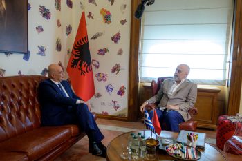 Συνάντηση του Ν. Δένδια με τον πρωθυπουργό της Αλβανίας Ράμα, στα Τίρανα