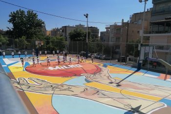 Θεσσαλονίκη: Πλήρως ανακαινισμένο το γήπεδο μπάσκετ στο Πάρκο Κριεζώτου (φωτο)