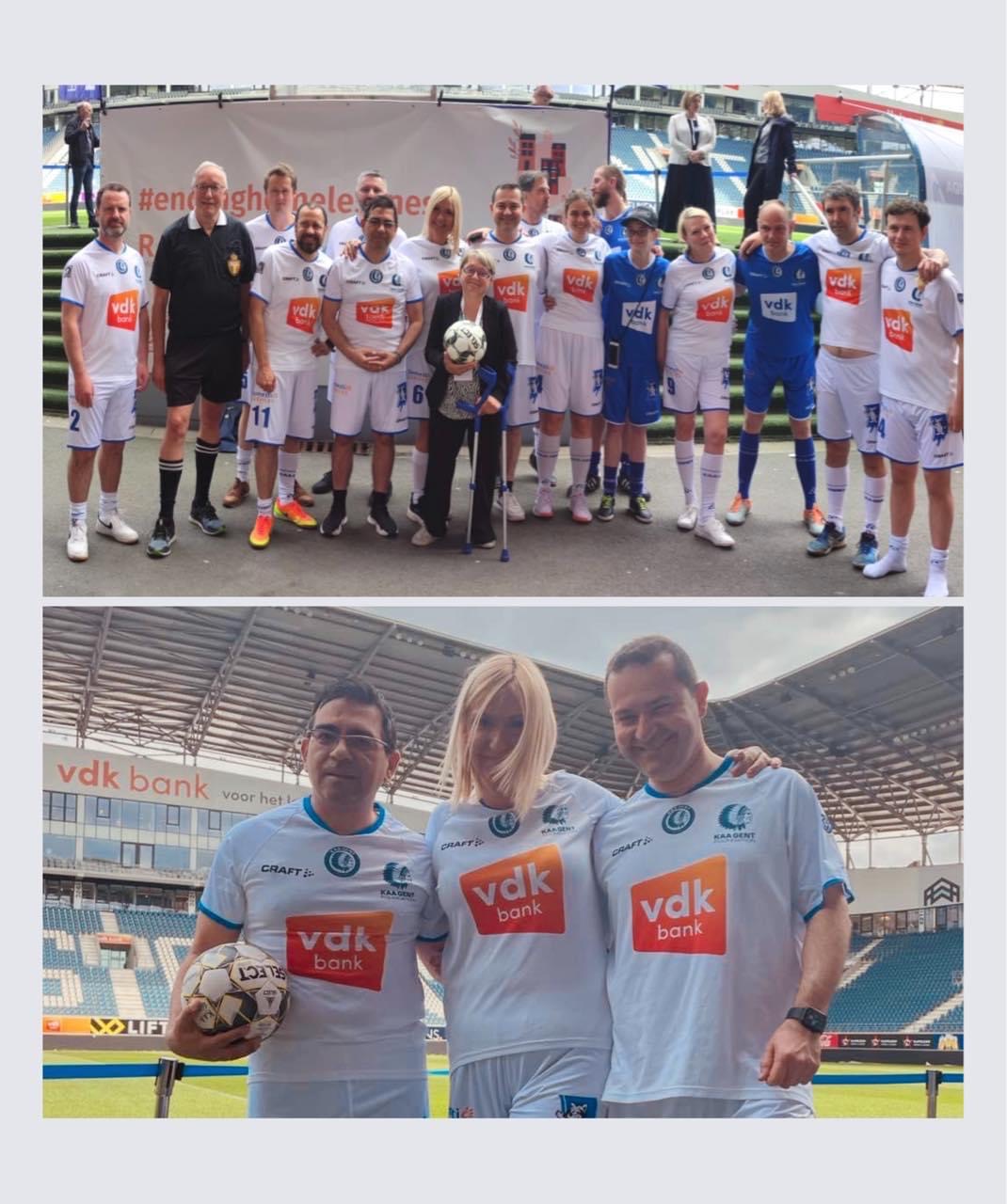 Έπαιξαν μπάλα στη Γάνδη με τους άστεγους