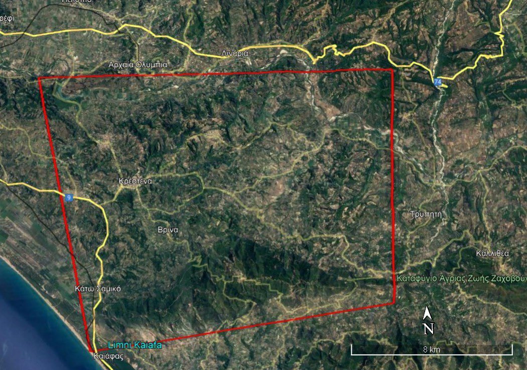 Ενεργοποιήθηκε το Copernicus για την πυρκαγιά στα Κρέστενα