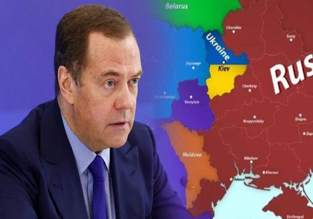Δείτε τον χάρτη του Μεντβέντεφ που «μοιράζει» την Ουκρανία σε τέσσερις χώρες!