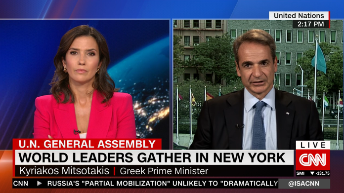 Μητσοτάκης στο CNN: Fake news οι κατηγορίες Ερντογάν για το μεταναστευτικό