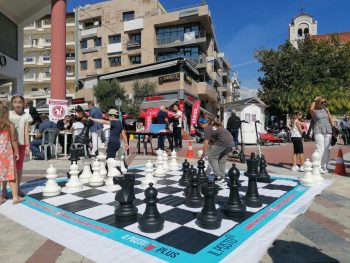 Θεσσαλονίκη: Ο πεζόδρομος του Κορδελιού μετατρέπεται σε τεράστια σκακιέρα