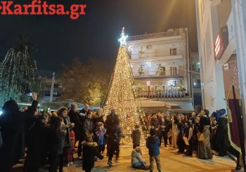 Θεσσαλονίκη: Άναψε το χριστουγεννιάτικο δέντρο στην πλατεία Ευόσμου (ΦΩΤΟ-Video)