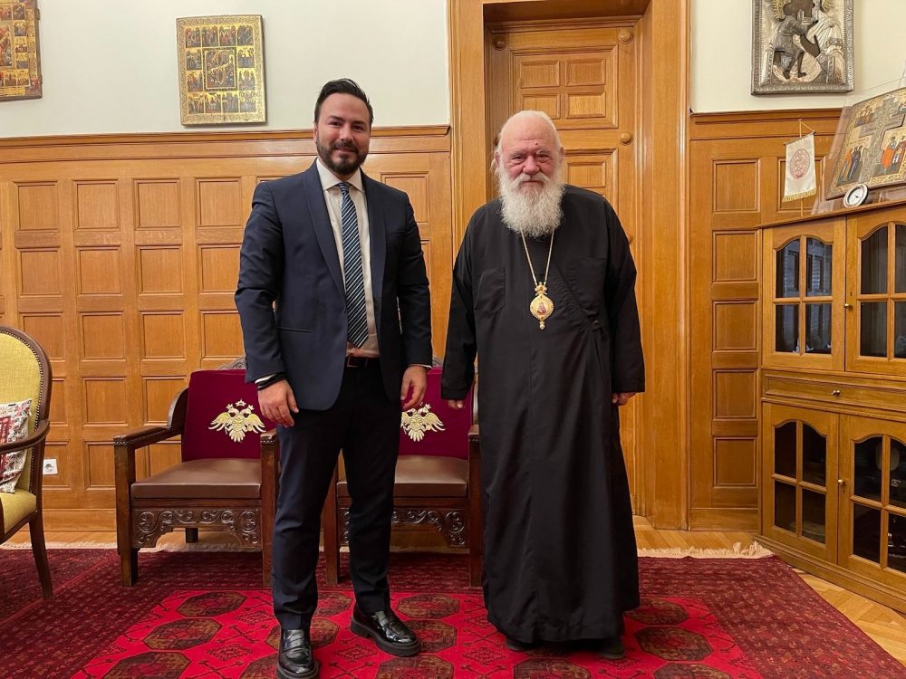 Συνάντηση αρχιεπισκόπου Ιερωνύμου – Διαμαντή Γκολιδάκη