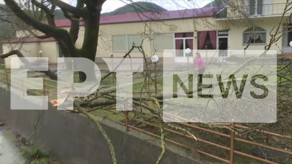 Ζημιές από ανεμοστρόβιλο στην Παραμυθιά Θεσπρωτίας (Video)