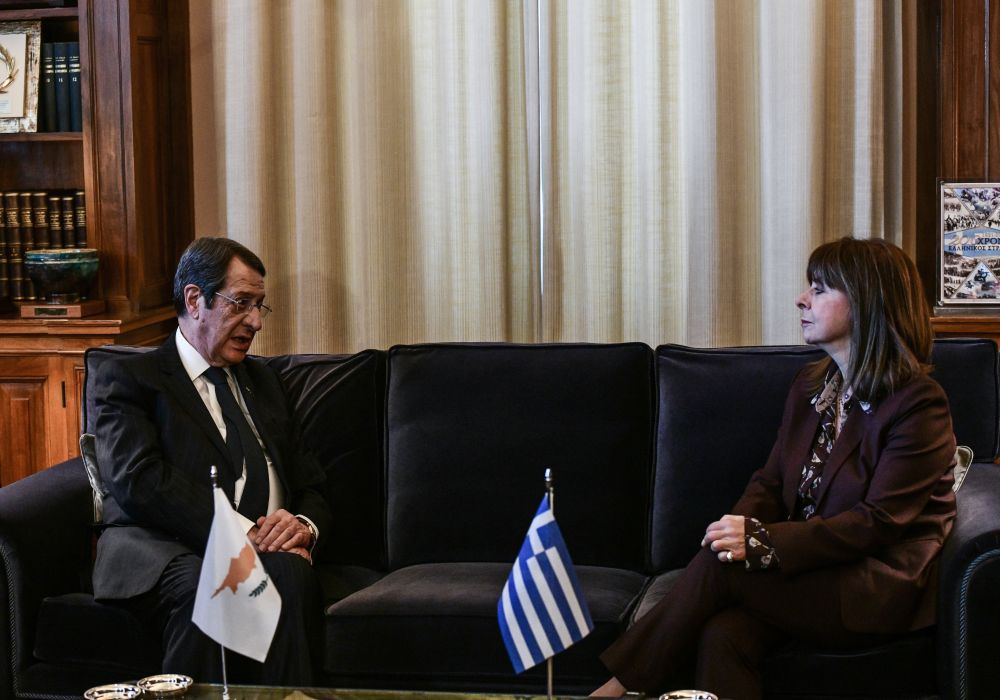 Κ. Σακελλαροπούλου σε Ν. Αναστασιάδη: «Το Κυπριακό είναι κορυφαίο εθνικό ζήτημα»