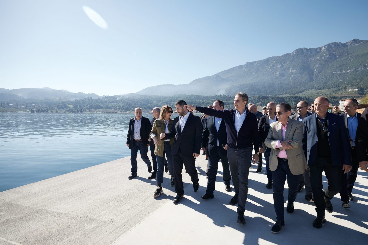 Με αυτοψία έργων η περιοδεία Μητσοτάκη στη Φθιώτιδα