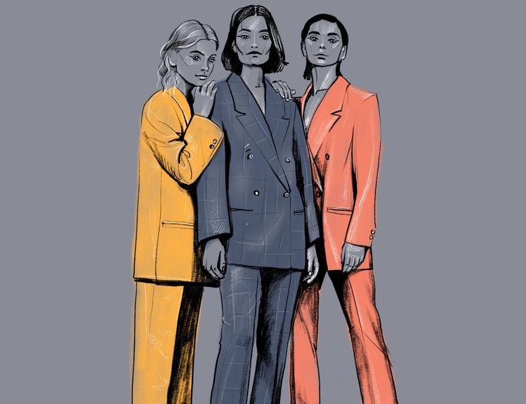 Γυναίκα και κοστούμι