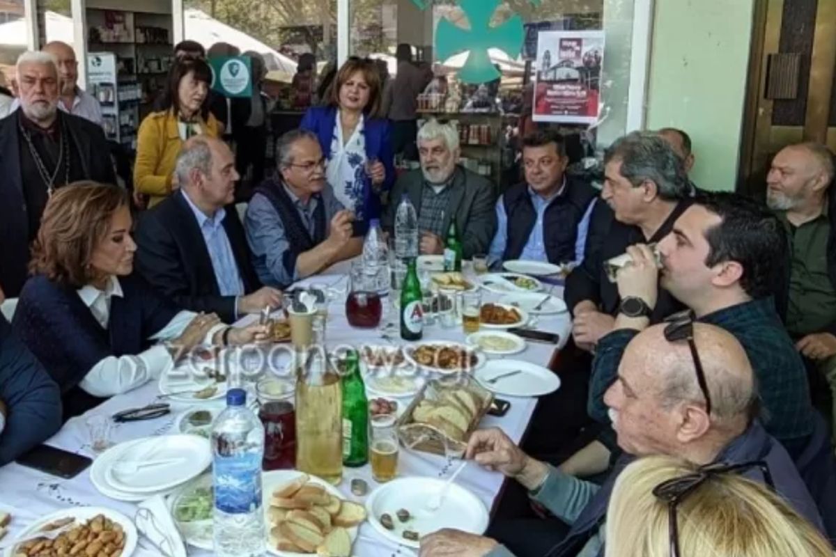 Ντόρα Μπακογιάννη και Πολάκης μαζί στο ίδιο τραπέζι στα Χανιά