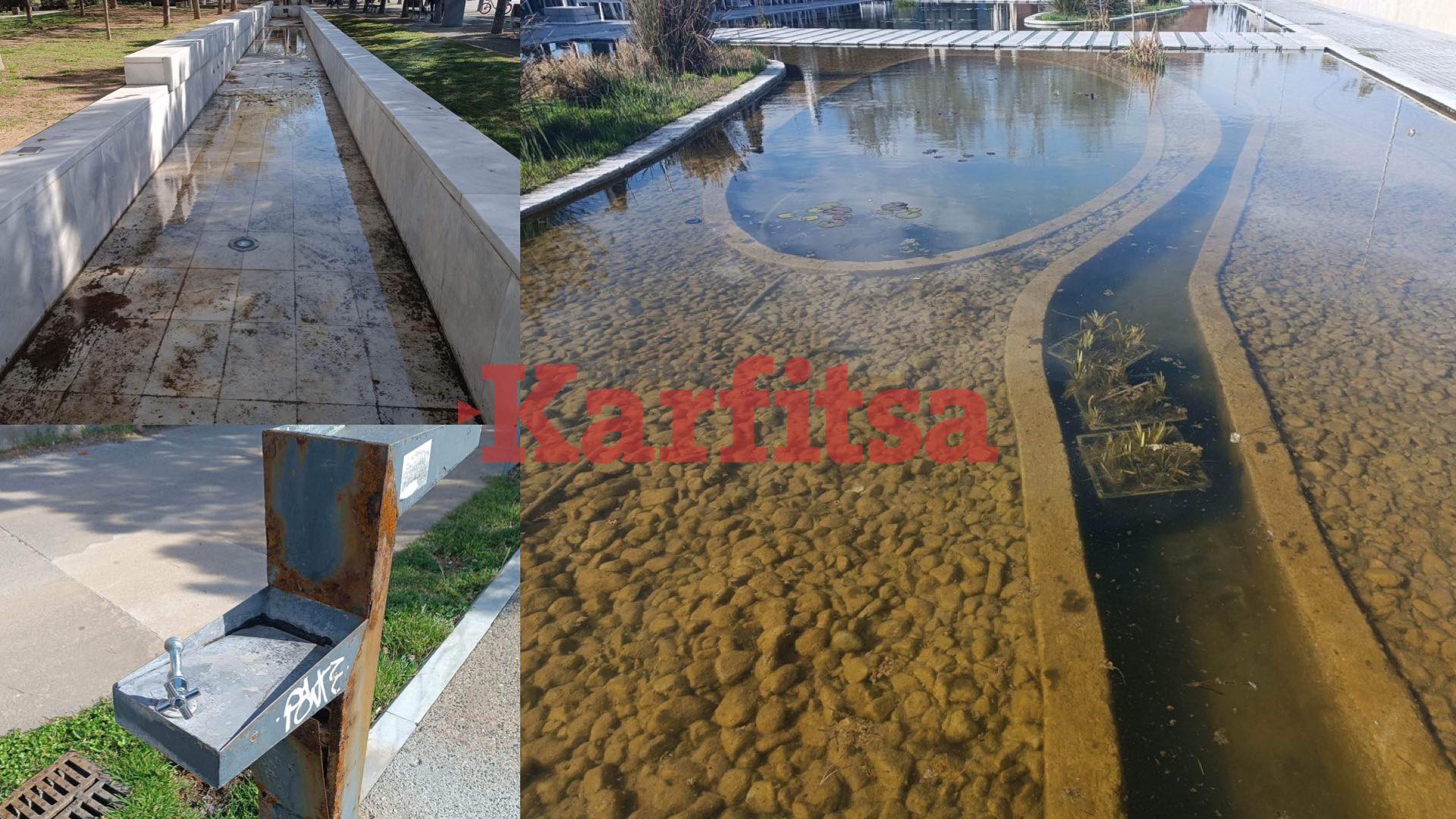 Θεσσαλονίκη: Γεμάτη «πληγές» η Νέα Παραλία – «Η διοίκηση Ζέρβα κατέστρεψε τον Κήπο του Νερού» (ΦΩΤΟ)