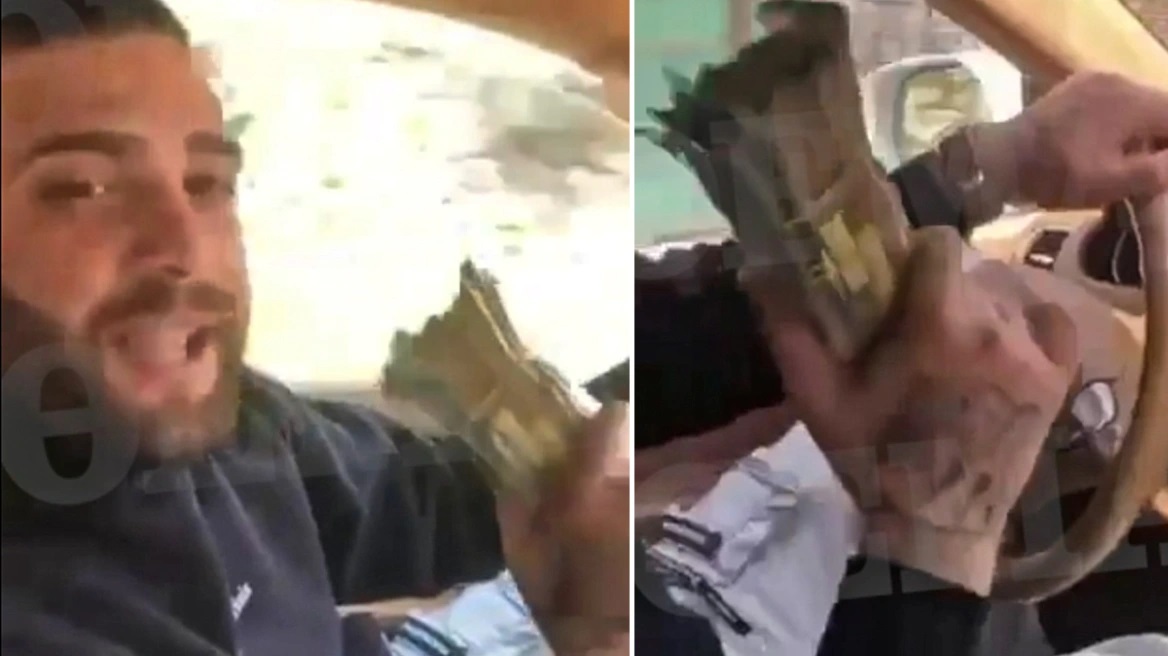 O «Γύπας της Θεσσαλονίκης» ανεμίζει μέσα σε Porsche Cayenne €50.000 από τα «δανεικά» (Video)