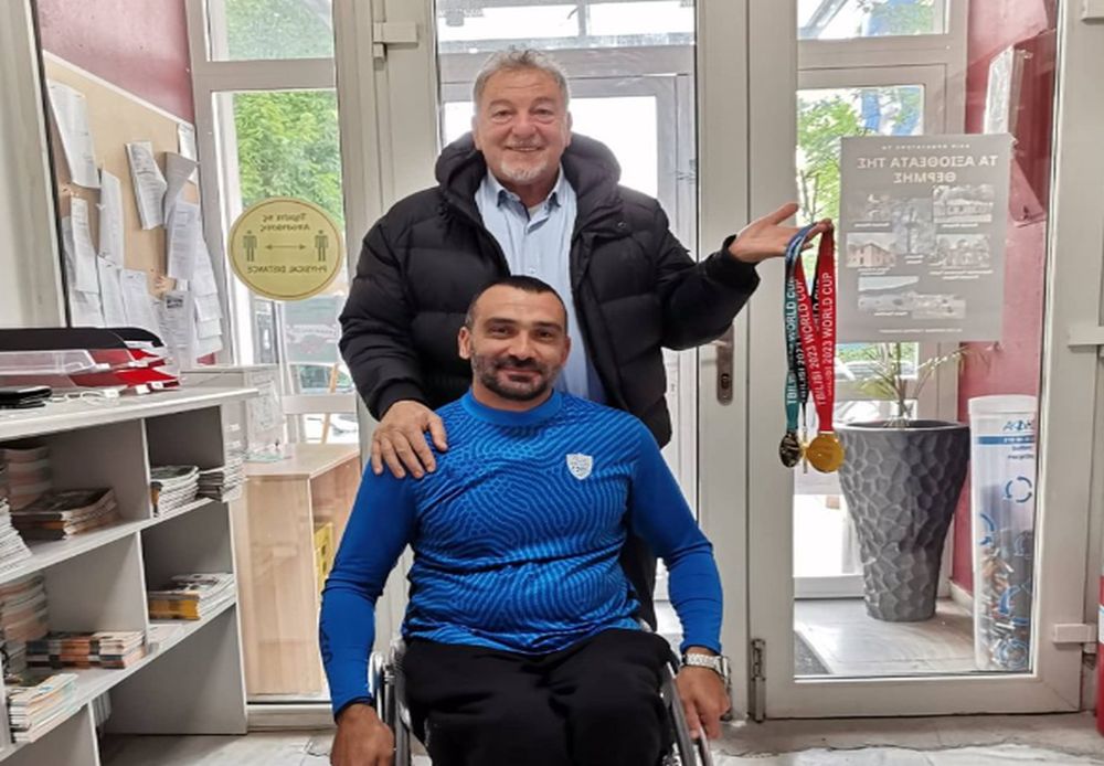 Με τον παραολυμπιονίκη Γκρέμη Μωϋσιάδη συναντήθηκε ο δήμαρχος Θέρμης