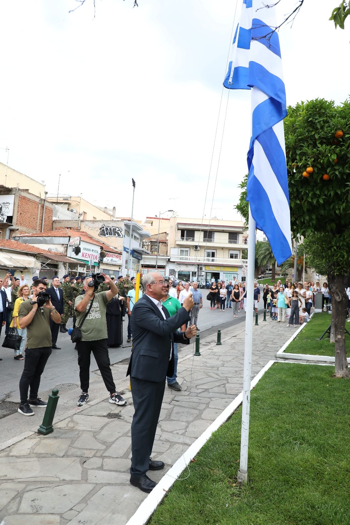 Καβάλα: Η 110η επέτειος απελευθέρωσης της πόλης εορτάστηκε με την έπαρση της σημαίας του θωρηκτού «Γ. Αβέρωφ»