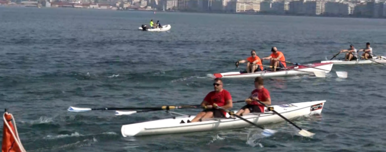 Θεσσαλονίκη: Αγώνες κωπηλασίας στον Θερμαϊκό (Video)