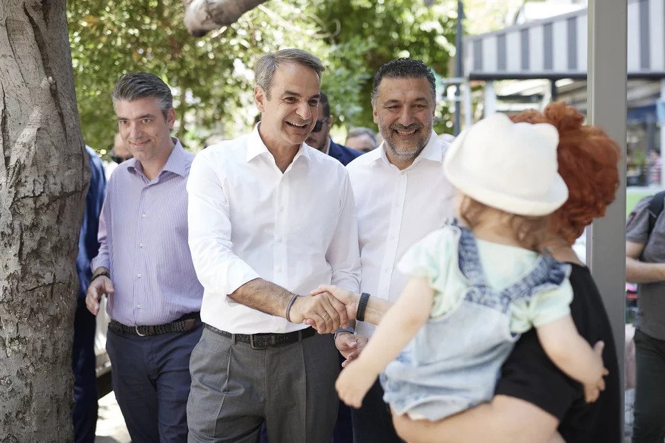 Στο Παλαιό Φάληρο ο Κυριάκος Μητσοτάκης (ΦΩΤΟ)