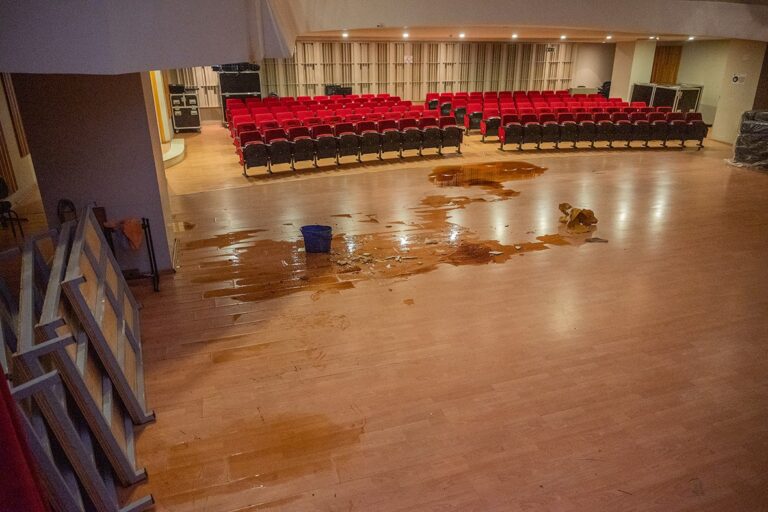 Θεσσαλονίκη: Άστεγη ξανά η ΚΟΘ – Καταστράφηκε η αίθουσα δοκιμών από τις βροχοπτώσεις (ΦΩΤΟ)