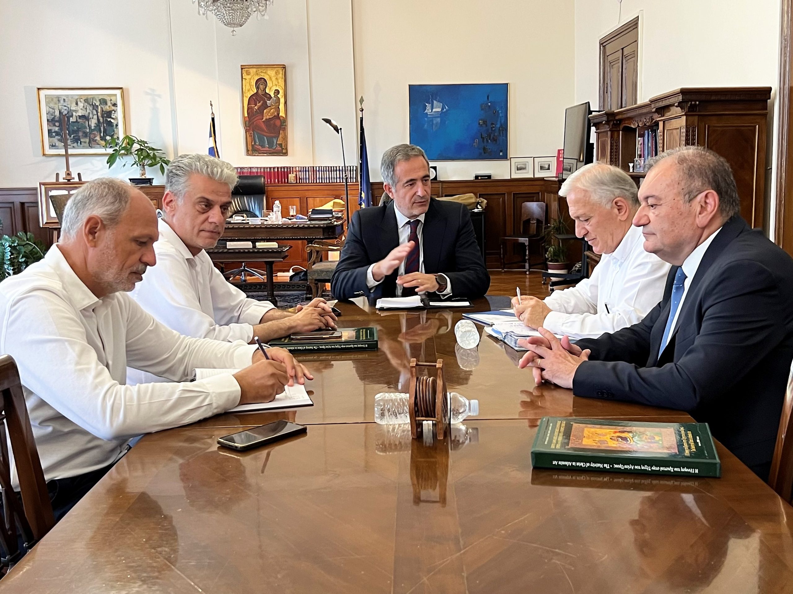Συνάντηση Σ. Κωνσταντινίδη με τον Πρόεδρο της Κ.Ε.Δ.Ε. κ. Λ. Κυρίζογλου και προέδρους των Π.Ε.Δ.