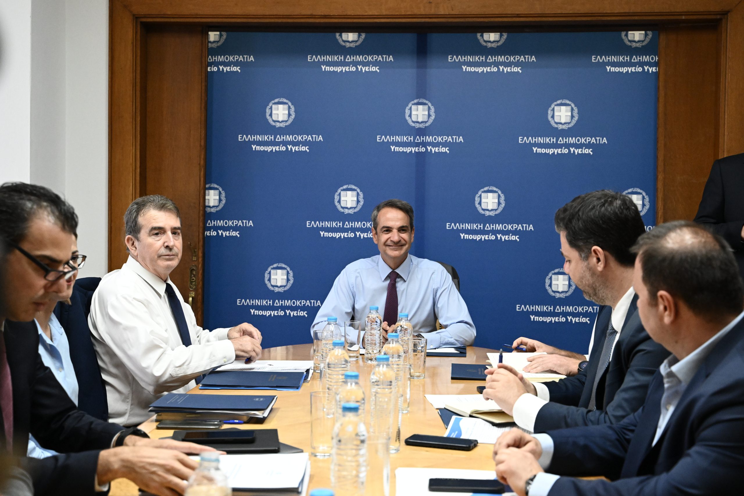 Στο υπουργείο Υγείας ο πρωθυπουργός Κ.  Μητσοτάκης
