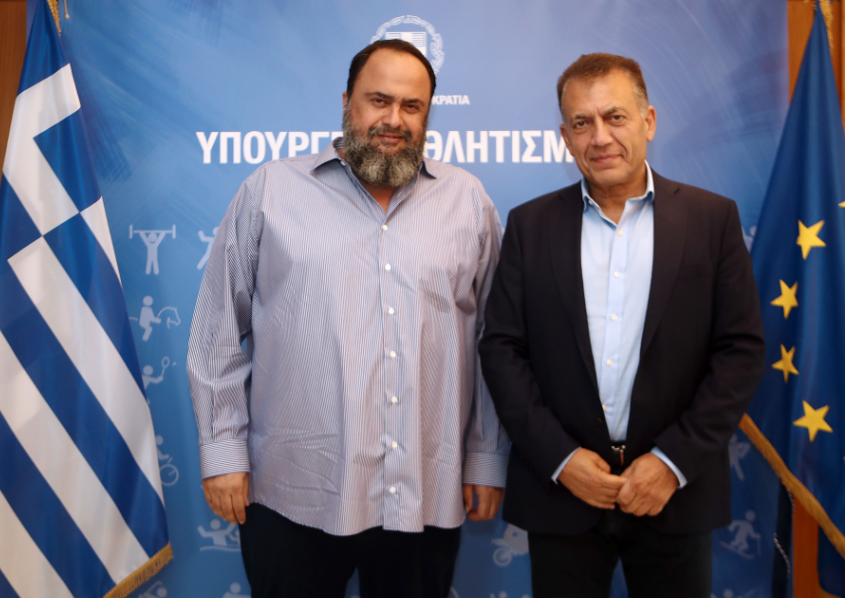 Super League: Συνάντηση Γ. Βρούτση – Β. Μαρινάκη για ολιστική μελέτη, επαγγελματική διαιτησία και οπαδική βία