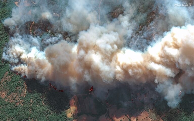 Φωτιά στην Αλεξανδρούπολη: Δορυφόρος αποκαλύπτει το μέγεθος του πύρινου εφιάλτη