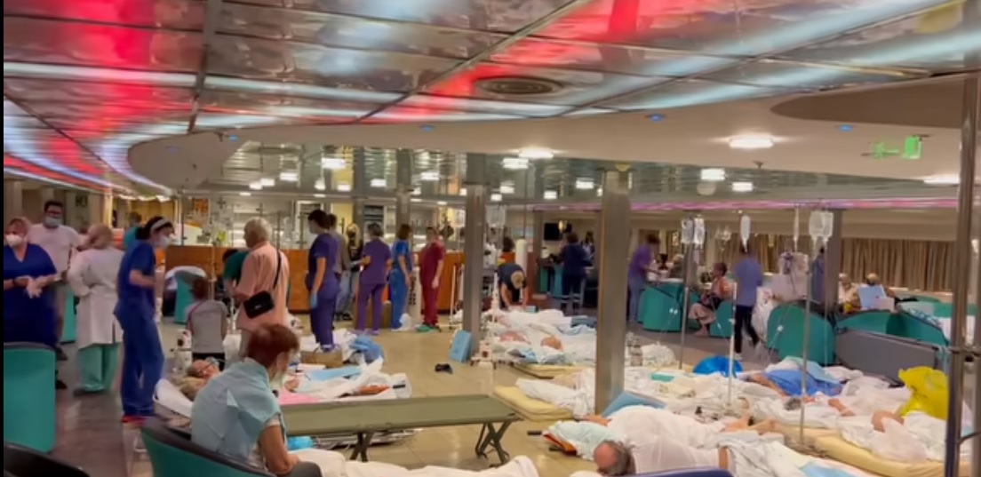 Φωτιά στην Αλεξανδρούπολη: Στο λιμάνι οι ασθενείς του νοσοκομείο μετά την εκκένωση (Video)