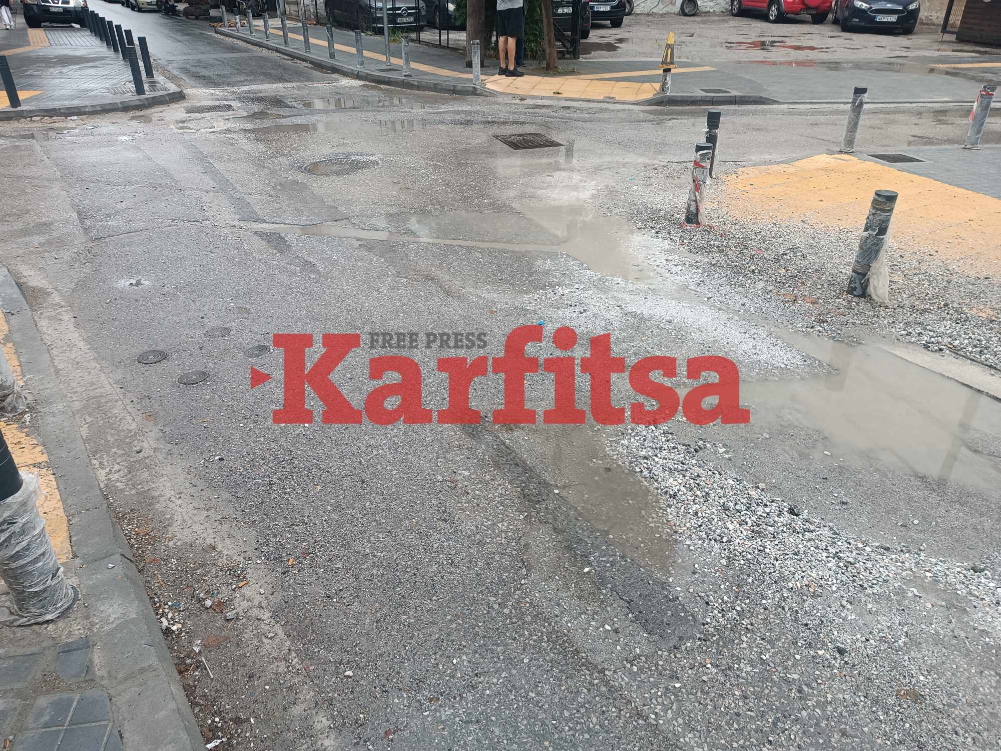 Θεσσαλονίκη – Ανάπλαση στον Βαρδάρη: Λασπόνερα, σκουπίδια και λακκούβες (ΦΩΤΟ)