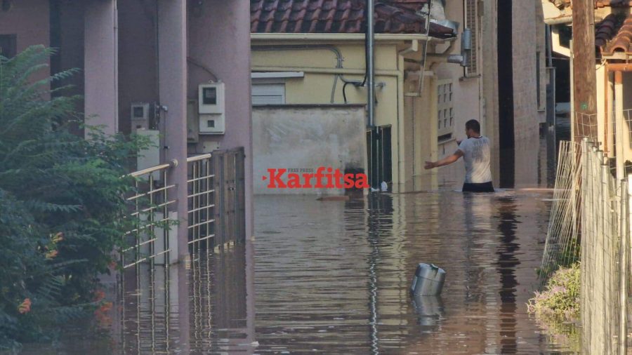 Η κακοκαιρία Daniel σάρωσε τη Λάρισα