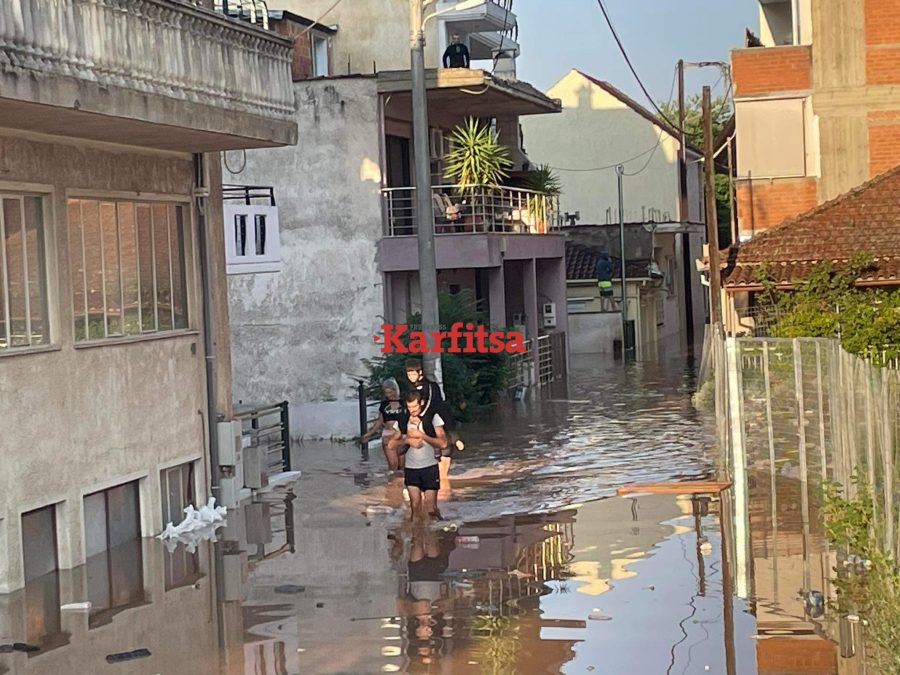 Η κακοκαιρία Daniel σάρωσε τη Λάρισα