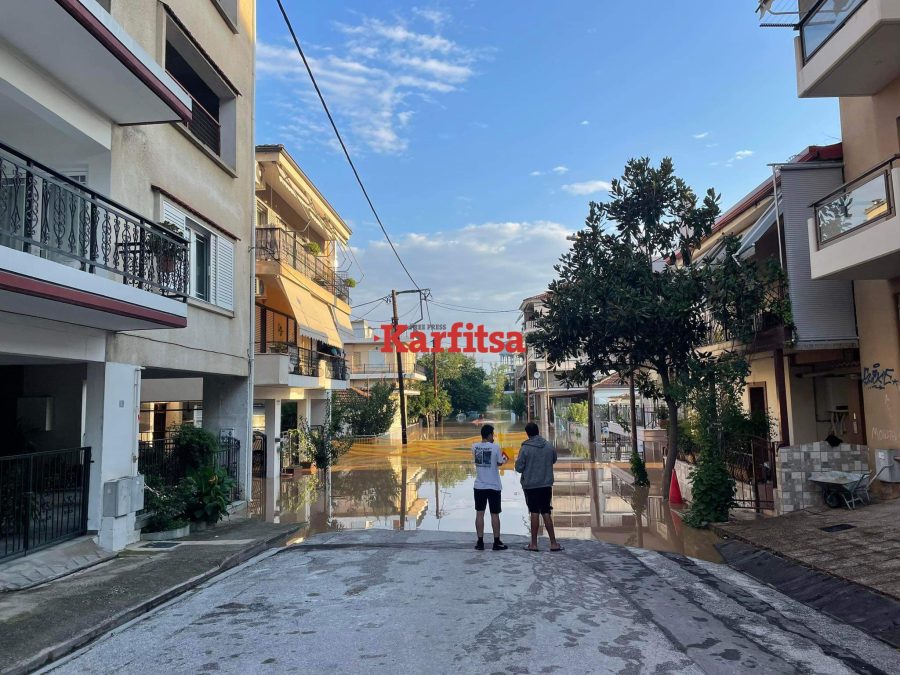 Η κακοκαιρία Daniel σάρωσε τη Λάρισα