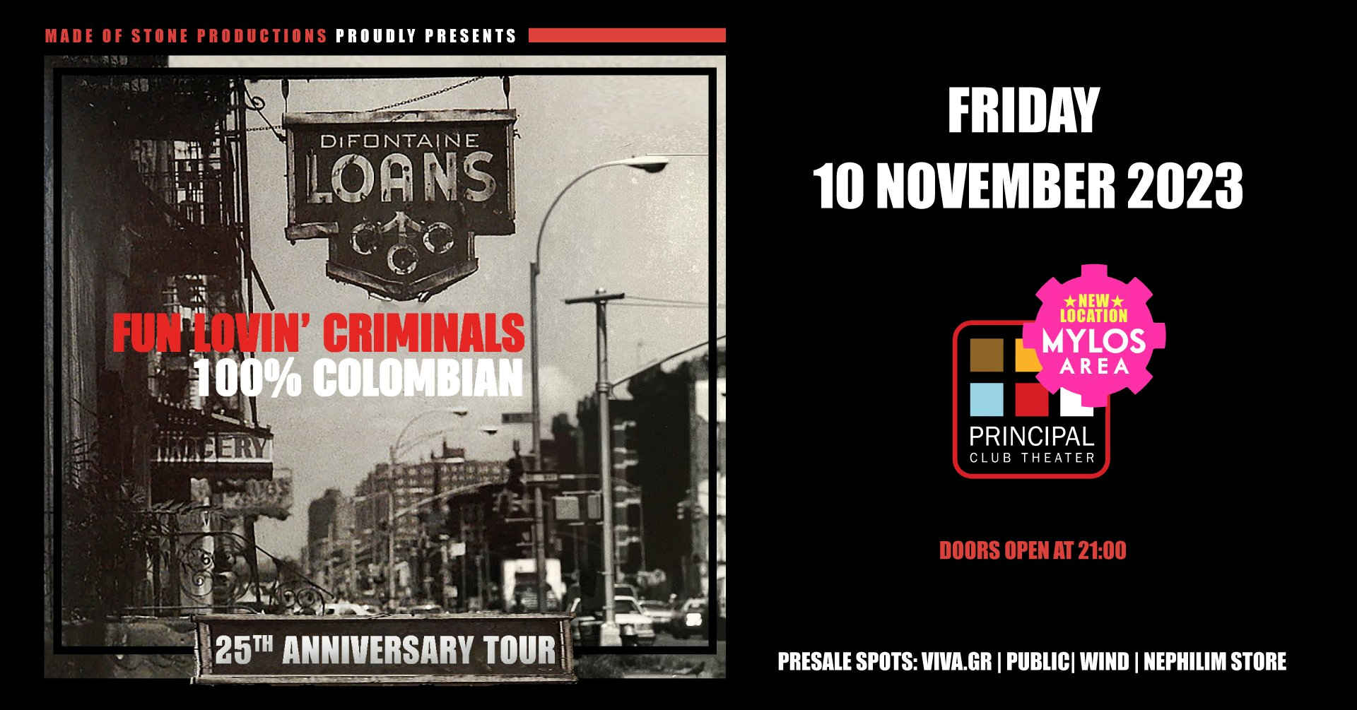 Οι Fun Lovin Criminals live στη Θεσσαλονίκη