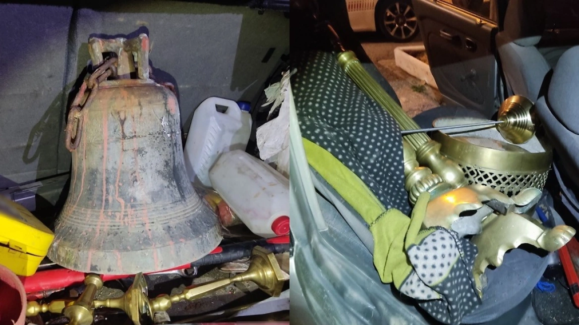 Έκλεψαν καμπάνες από ναούς κι εξωκκλήσι στην Πιερία – Ανήλικος μεταξύ των δραστών (ΦΩΤΟ)