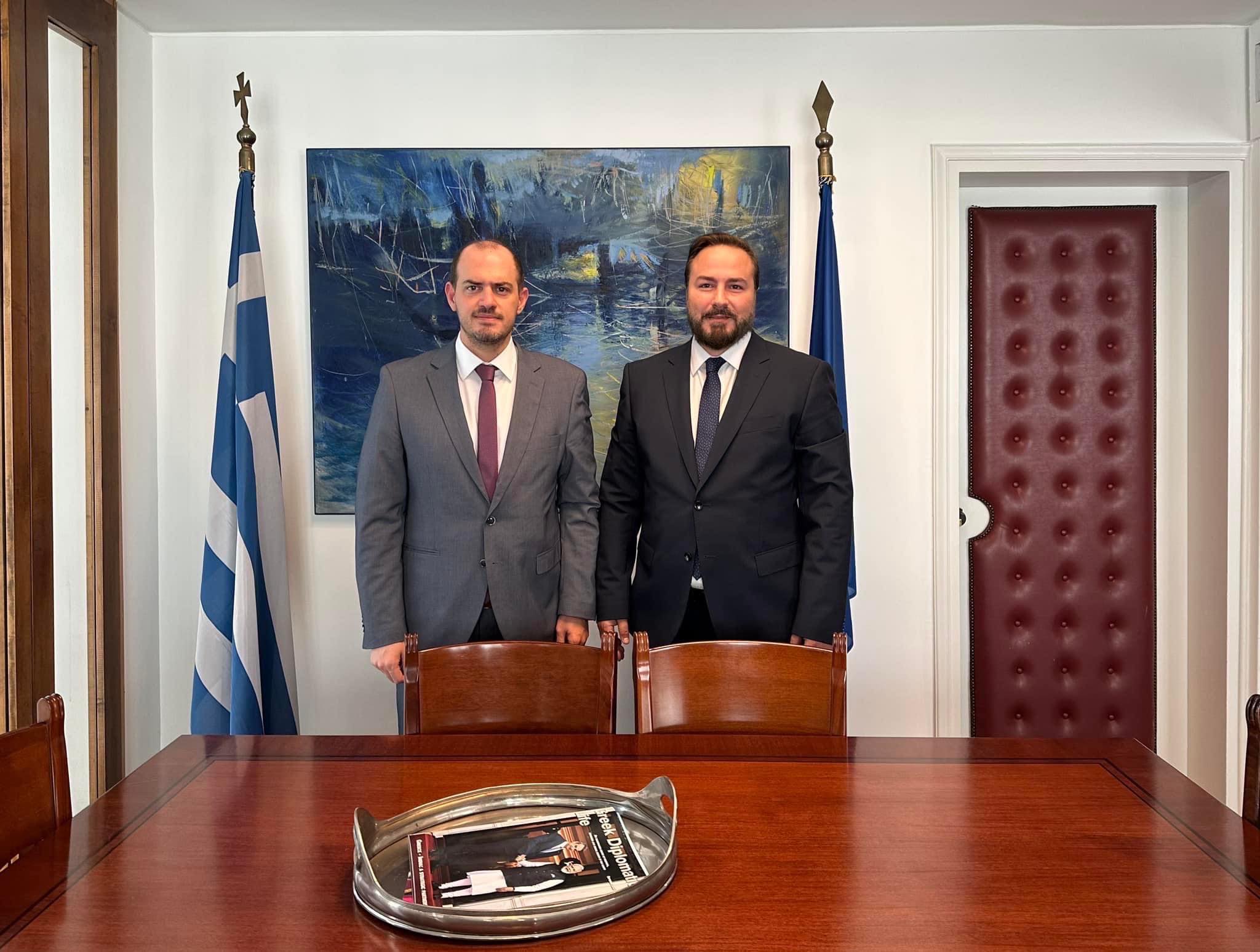 Επίσκεψη Γκολιδάκη στον υφυπουργό Εξωτερικών, Γ. Κώτσηρα