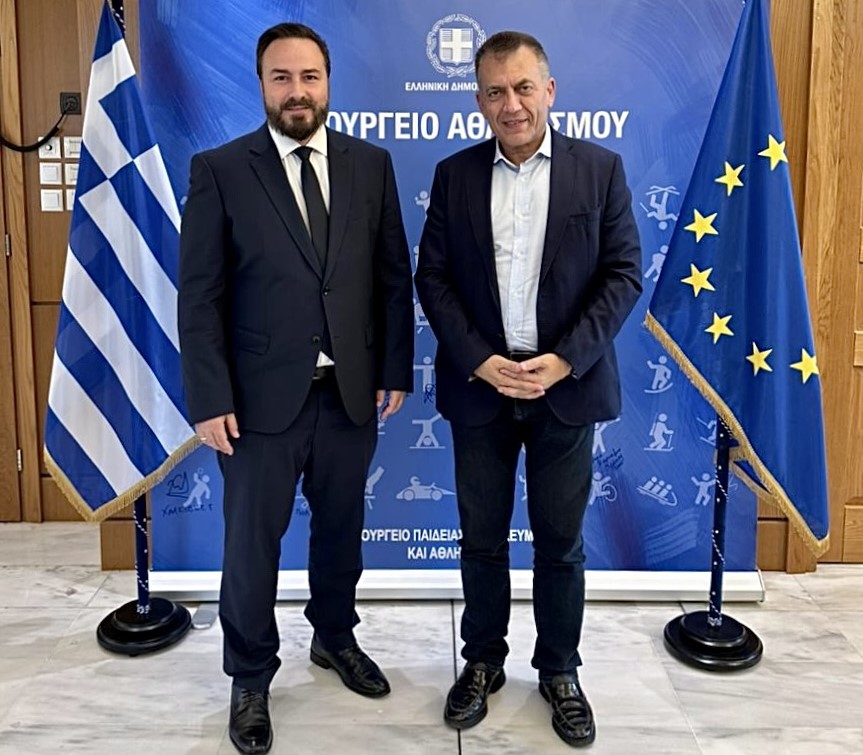 Συνάντηση εργασίας Δ. Γκολιδάκη με τον Αναπληρωτή Υπουργό Αθλητισμού Γ. Βρούτση